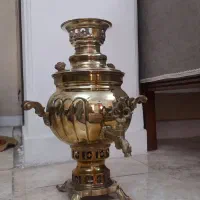 سماور ذغالی برنجی،نو