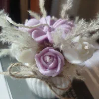گلدون رو میزی شمعی