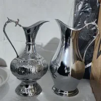 پارچ پا سماوری استیل برنج عتیقه