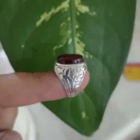 انگشتر نقره عقیق سرخ