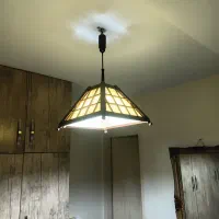لوستر اتاق چوبی
