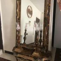 آینه و شمعدانی آنتیک