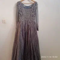 لباس مجلسی فول کار شده سنگ دوزی شده شیک