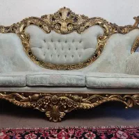 مبل سلطنتی استیل ، رنگ سبز دریایی ، مبل استیل