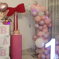 بادکنک دخترانه صورتی پاستیلی
