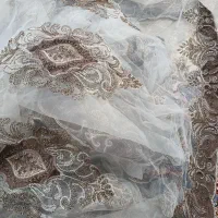 تور پرده. تور اصل  گلدار و دامندار فروشی
