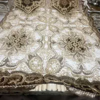 روتختی مخمل ساتن کار شده سرمه نگین دوزی سنگ دوزی