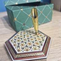 جا قلمی رومیزی چوبی خاتم