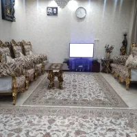 فروش فوری مبل استیل سلطنتی ۸نفره.بوفه.(شبخواب)