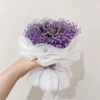 دسته گل تک شاخه شمعی