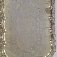سینی برنجی قدیمی آنتیک
