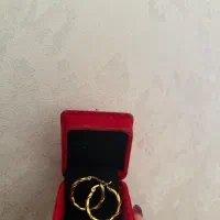 گوشواره بزرگ رنگ ثابت بسیار شیک و پلاک ورساچ