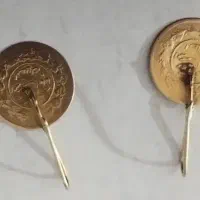 گوشواره طلای دوره احمدشاه قاجار