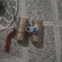 شیر گازی دسته دار و قفل دار و شیر فلکه برنجی