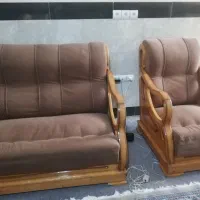 یک دست مبل 8 نفره پا سنگی چوب راش