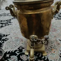 سماور برنزی زغالی روس