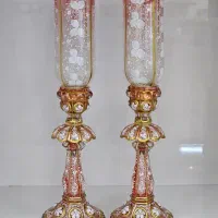 لاله شمعدان های چشم گاوی (نقاشی کار دست)