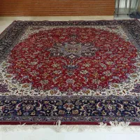 فرش ماشینی قالیچه دستباف کناره پشتی (حراج)