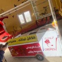 دکه فلزی چرخدار ساندویچی سیار