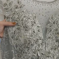 لباس مجلسی نقره ای44