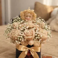 باکس گل شمع سایز متوسط