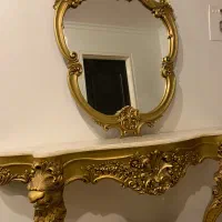 آیینه کنسول چوب گردو آنتیک
