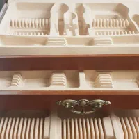 جعبه چوبی سرویس قاشق وچنگال