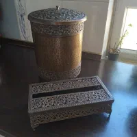 سطل و جادستمال فلزی
