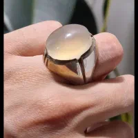انگشتر نقره عقیق یمن نباتی قدیمی و دستساز