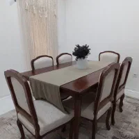 ناهارخوری ۶ نفره نئوکلاسیک چوب راش .سالم و شیک