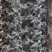 گیپور مشکی نقره ای