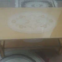جلو مبلی جنس چوب نو و میز عسلی