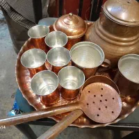 یک دست لوازم مس بامنبت کاری