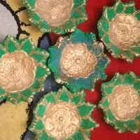 سفال هفت سین رنگ شده