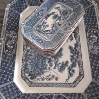 شیرینی خوری قلم آبی ژاپنی قدیمی