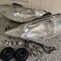 چراغ جلو ۲۰۶ کبریتی والئو طلق کبریتی سوکت اورجینال