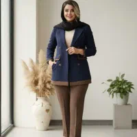 کت و شلوار جدید ترکیبی دو رنگ