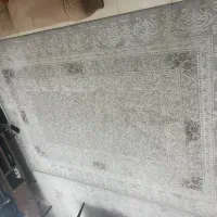 فرش 6 متری طوسی سفید