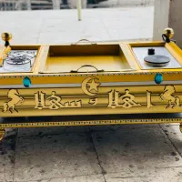 منقل آلمینیوم طلایی80در45