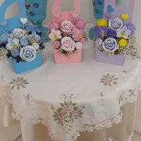 باکس گل های جاودان (شمع و گل خشک)