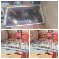 اجاق گاز رومیزی  صحفه استیل وشیشه شرایطی