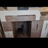 تخت دو طبقه ی کمجاچوب ام دی اف