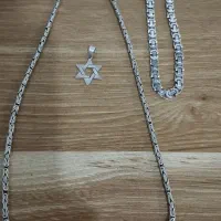 گردنبند و دستبند نقره