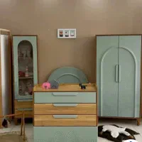 سرویس خواب نوزادی سیسمونی تخت و کمد کد۶