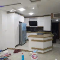 رنگ امیزی کابینت های ام دی اف . کناف . ساختمان