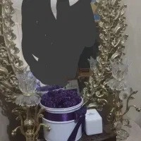 آینه شمعدان طلایی