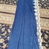 یال پرده مخمل  آبی نو نو