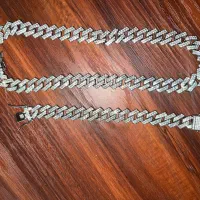 گردنبند و دستبند کارتیه فول نگین