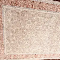 فرش ۹ متری ماشینی طرح ابریشم برجسته