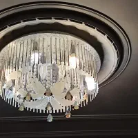 دو عدد لوستر کریستالی